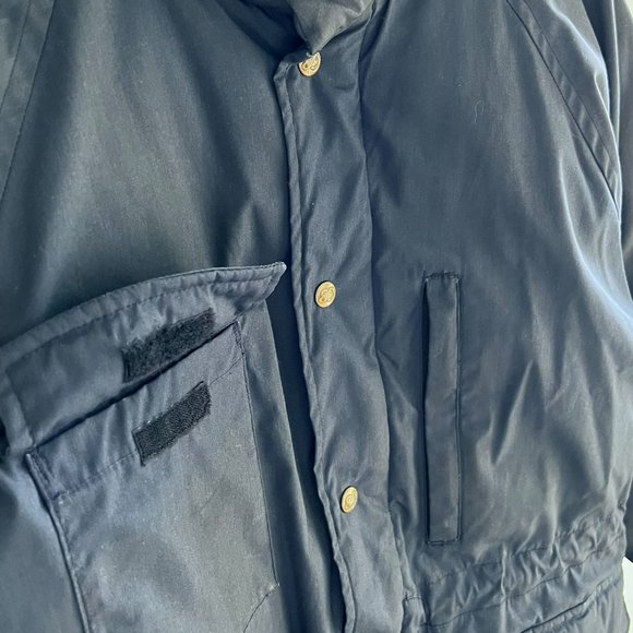 EDDIE BAUER Vintage 90's Goose Down Men's Navy Blue Puffer Jacket Coat - Picture 9 of 14